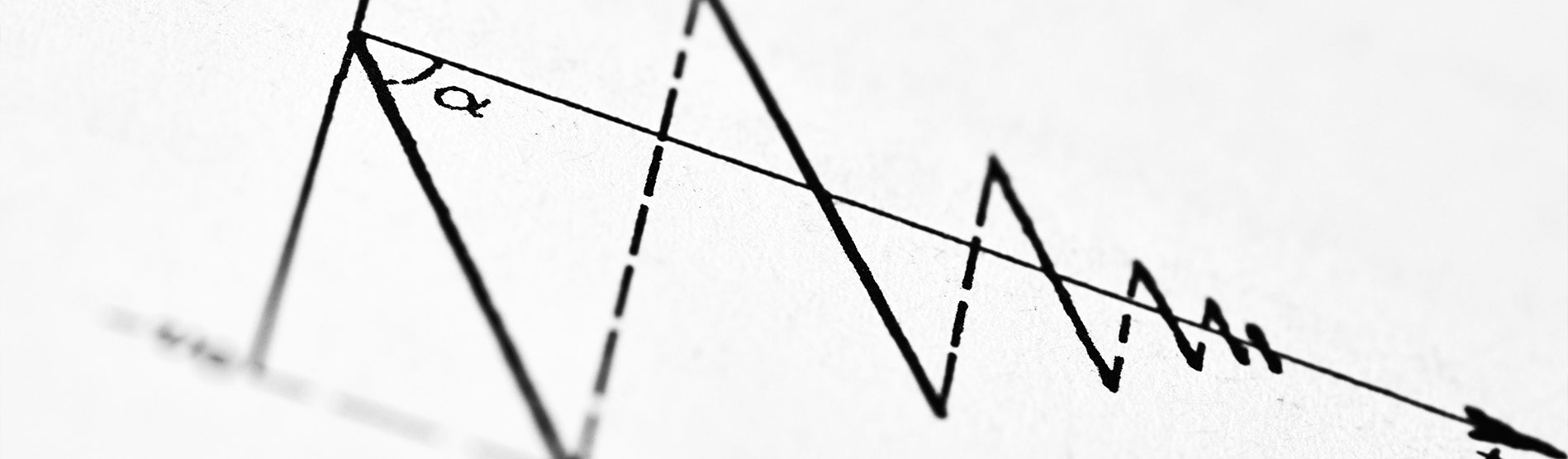 a graph showing a decreasing series in peaks.