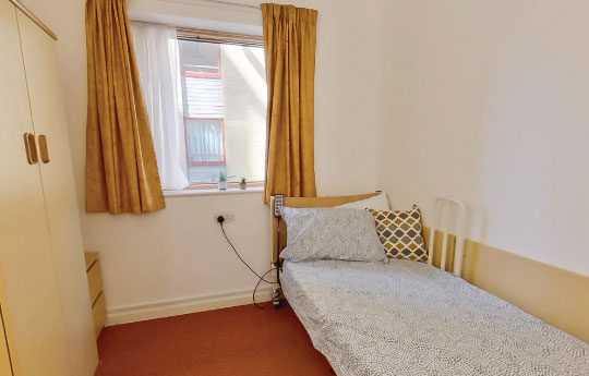 Our adapted bedroom located on our Singleton Park Campus