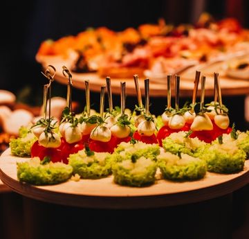 Tray of canapes