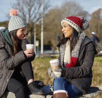 girls on bench 