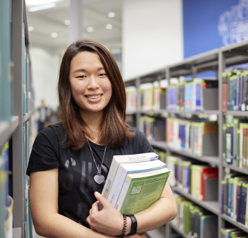 Girl in Library 