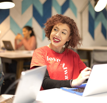 Girl on laptop 