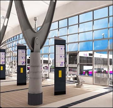 Interior of Swansea Bus Station 