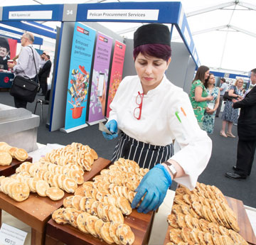 Women sorting welsh cakes