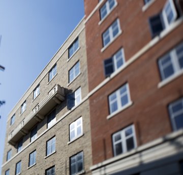 view of the student residences blocks on the bay campus