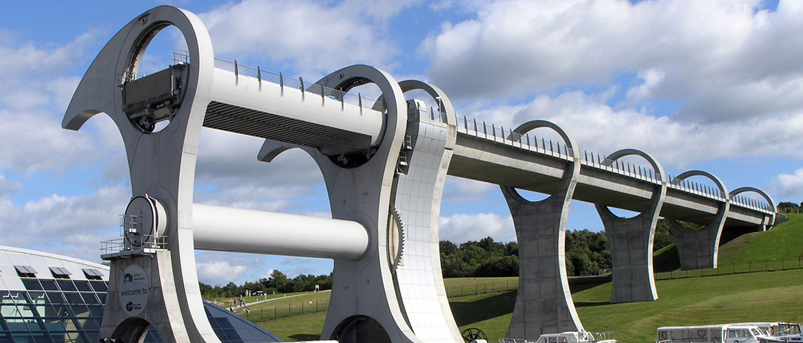 Falkirk wheel - an example of civil engineering