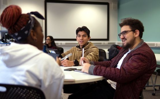 Students in a classroom