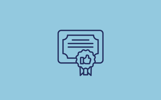 Certificate icon.