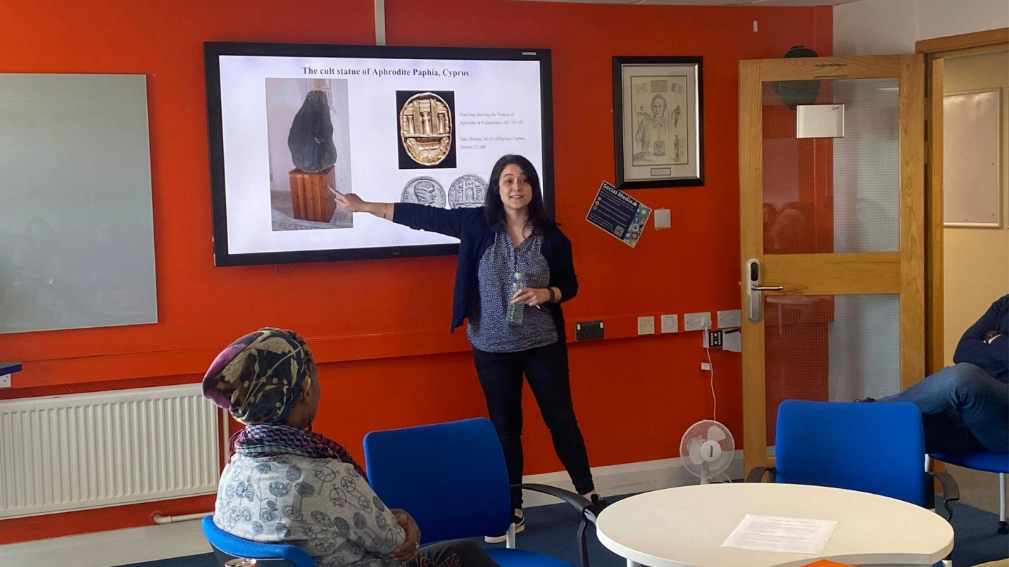 women presenting in history panel at swansea uni 