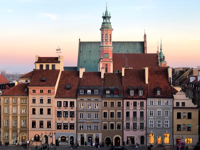 An image of a street in Poland