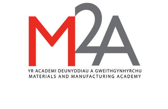 Logo'r Academi Deunyddiau a Gweithgynhyrchu