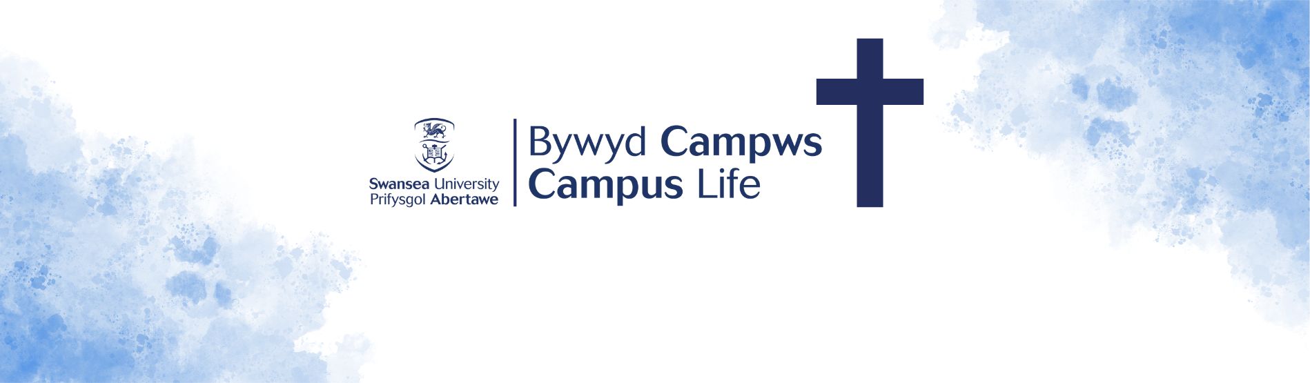 Logo BywydCampws gyda Chroes