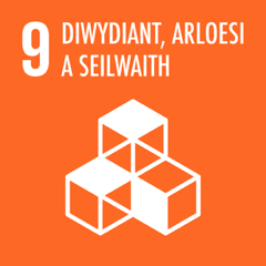 Diwydiant, arloesi a seilwaith