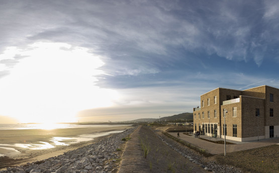 The College and the bay on a sunny day