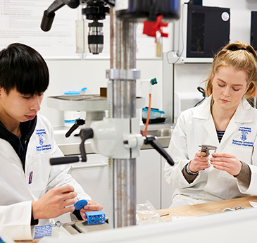 Students in a lab