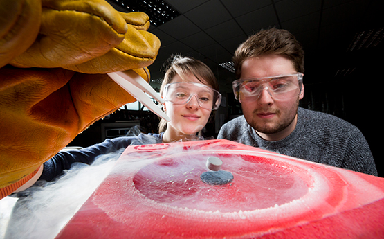 Students in a lab