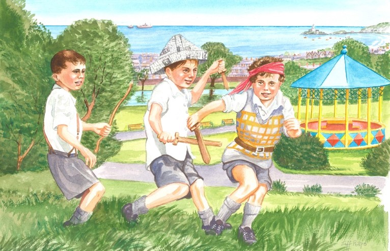 'Dylan and friends in Cwmdonkin Park' - Jeff Phillips