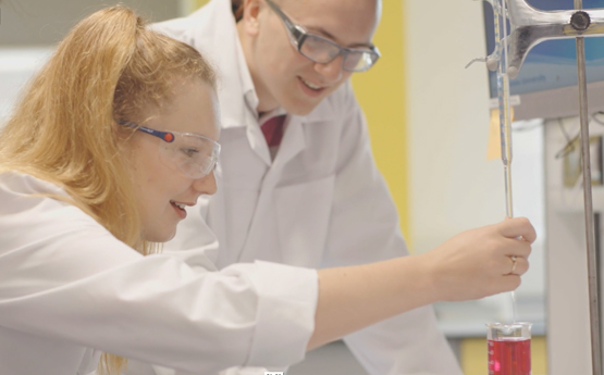 Students in a lab