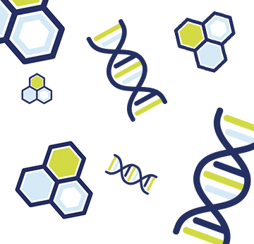 Selection of cartoon cells and DNA