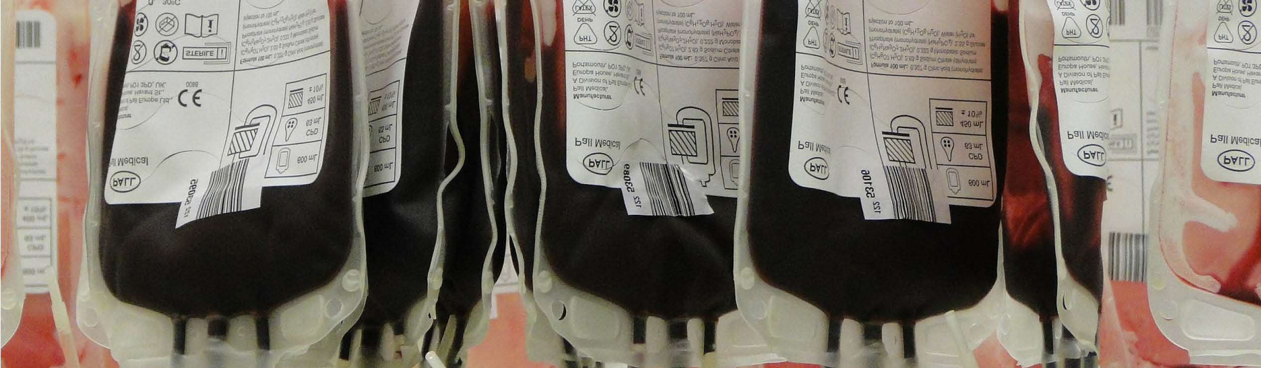 Blood donation bags