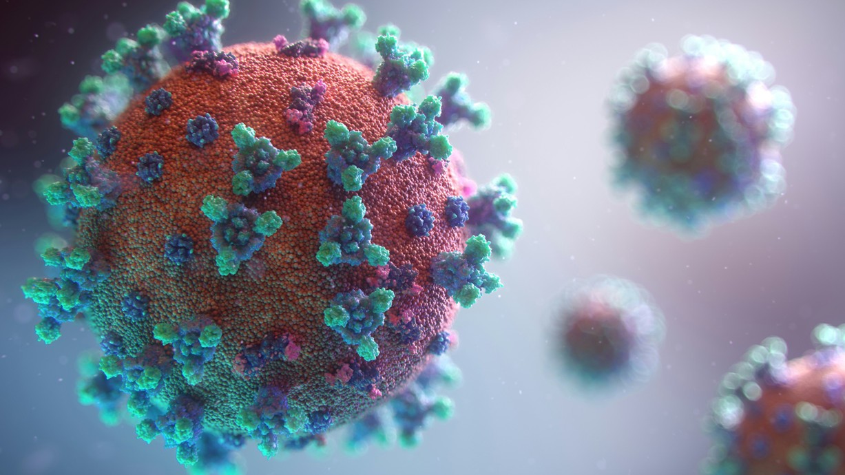 Delwedd o'r feirws sy'n achosi Covid-19. Credyd: Fusion Medical Animation - Unsplash
