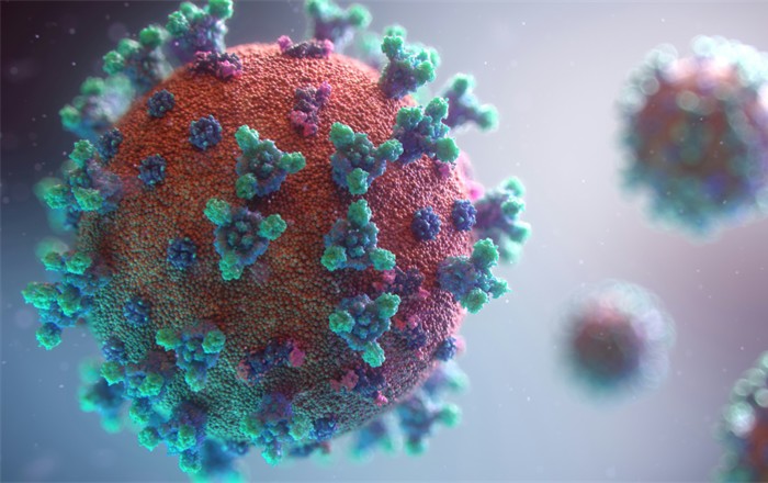 Delwedd o'r feirws sy'n achosi Covid-19. Credyd: Fusion Medical Animation - Unsplash