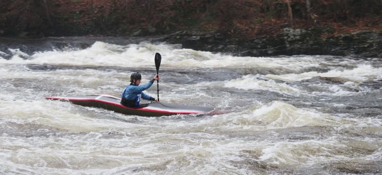 Toby-Peyton Jones kayaking in Scotland