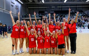 Nansi Kuti and Welsh Netball Team