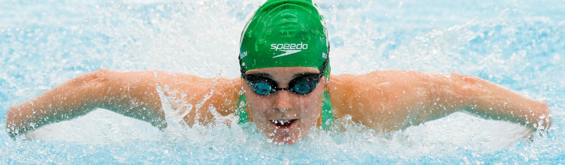 Swansea University swimmer during the Welsh Varsity competition 