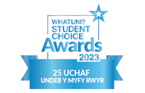 Logo’r WhatUni 2023 25 uchaf undeb y myfyrwyr