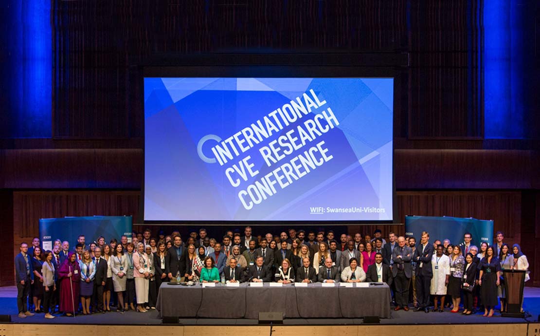 Members of the Hedayah conference on stage