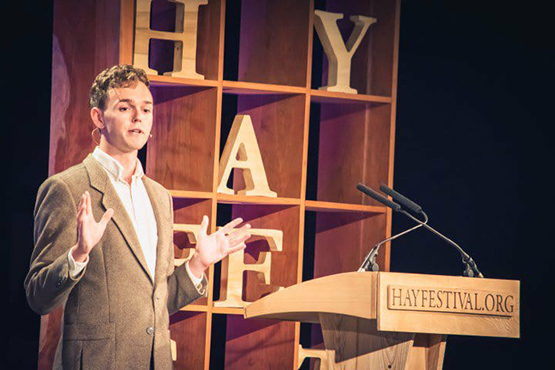 Sam Blaxland Hay festival 