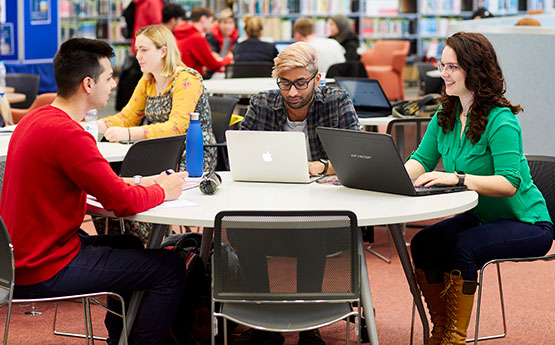 Students at a table