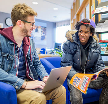 students speaking together