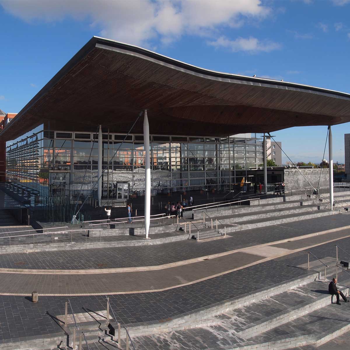 The Senedd in Cardiff