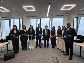 Our finalists with the judging Panel