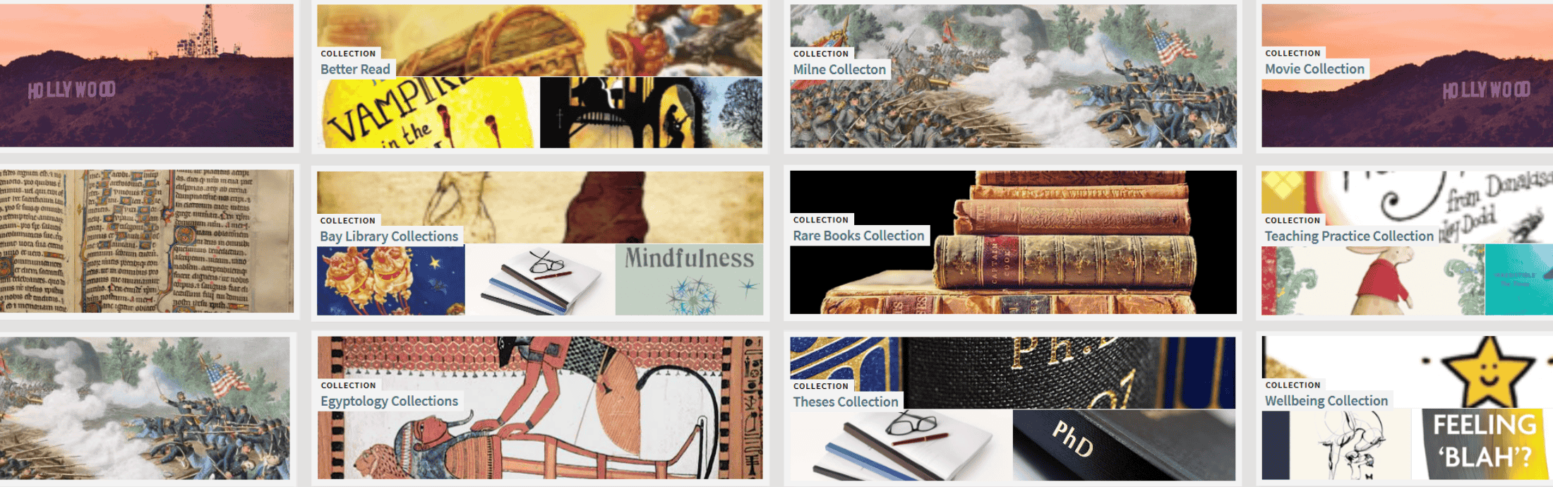 A collection of tabs within Collection Discovery on iFind