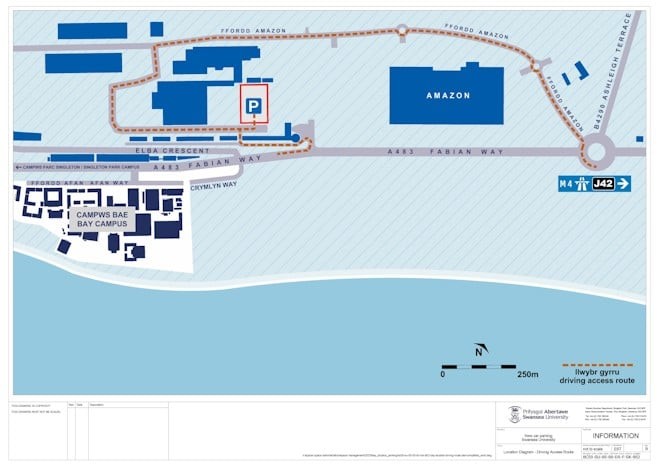 bay studios park and ride map