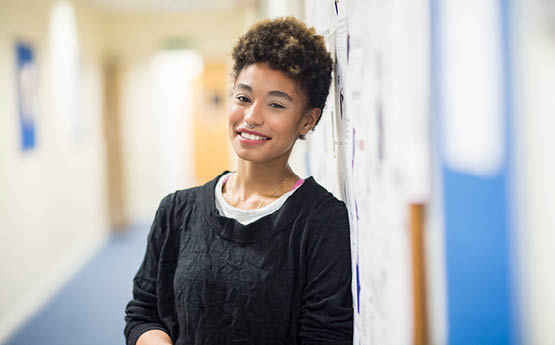 student smiling