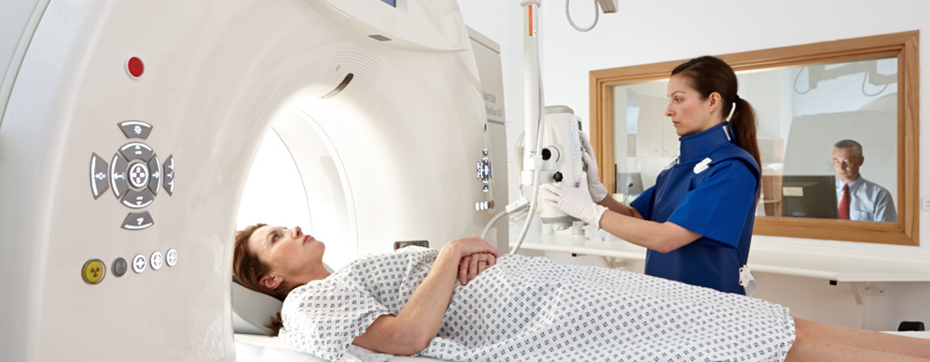 Patient going into an MRI Scanner