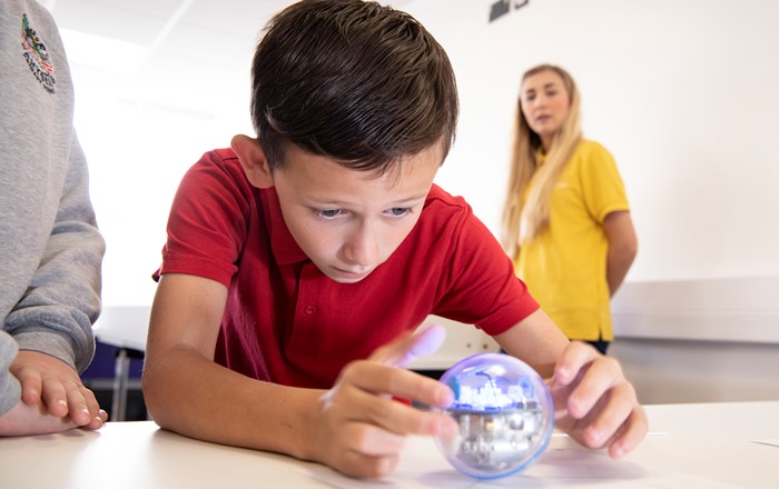 Youngsters taking part in Technocamps events