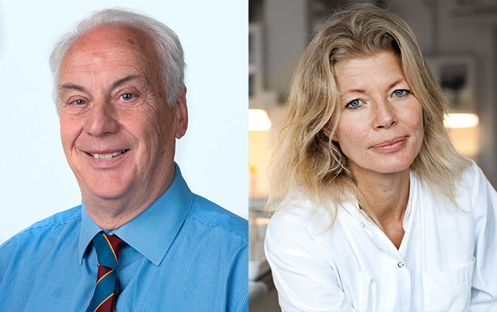 Professor receives prestigious award from Danish university. Professor Adrian Evans and Professor Ylva Hellsten, of the University of Copenhagen.