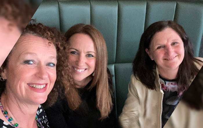 Pictured (L-R): Susie Moore, Lead Midwife for education and head of Midwifery Education, senior lecturer in midwifery, Lucy Evans, who was part of the development team and Nicky Court, Programme Director for the Midwifery degree.