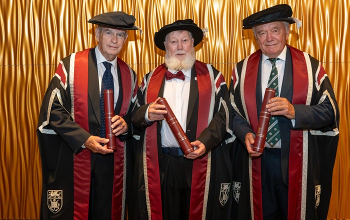 Pictured from left: Eric Reynolds, Peter Jones and Mike West