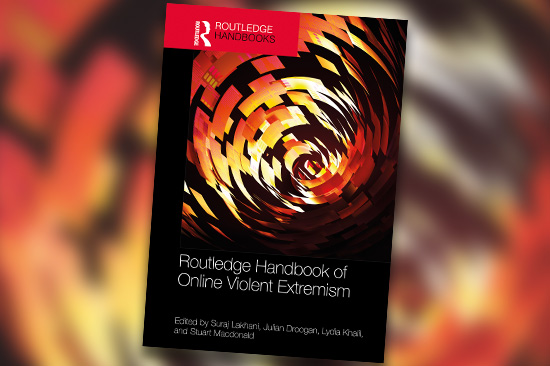 Front cover of a book on a blurred background