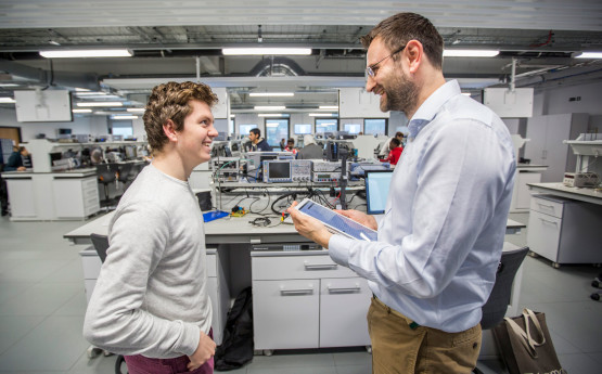 Two men in a lab