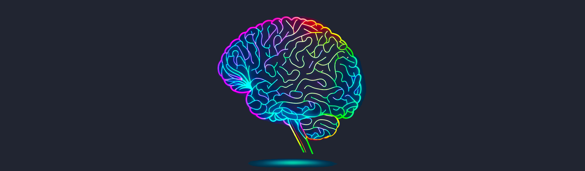 Colourful brain