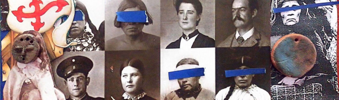 Faces of people from patagonia