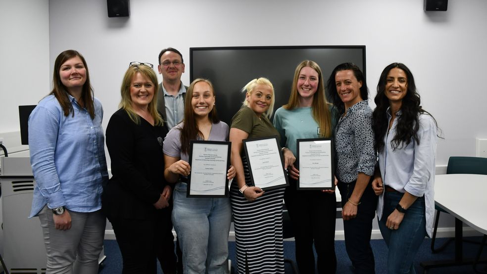 Students with certificates for module completion 