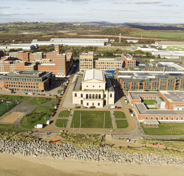 Ariel view of Bay Campus